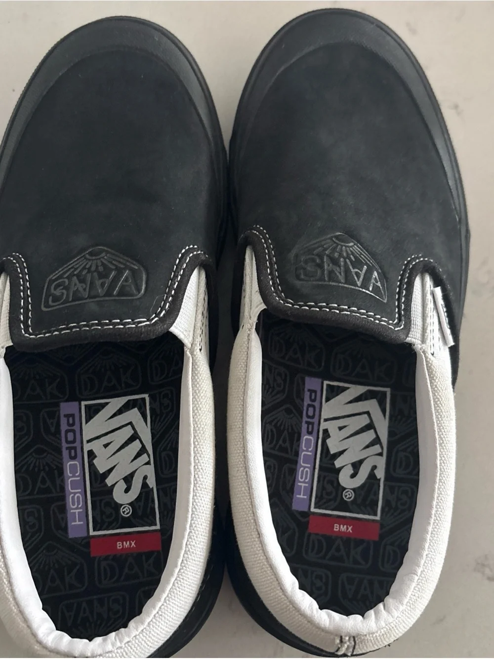 Vans BMX Pro Off The Wall Slip On Shoes Black Dakota Roche Signature Shoe Size 4